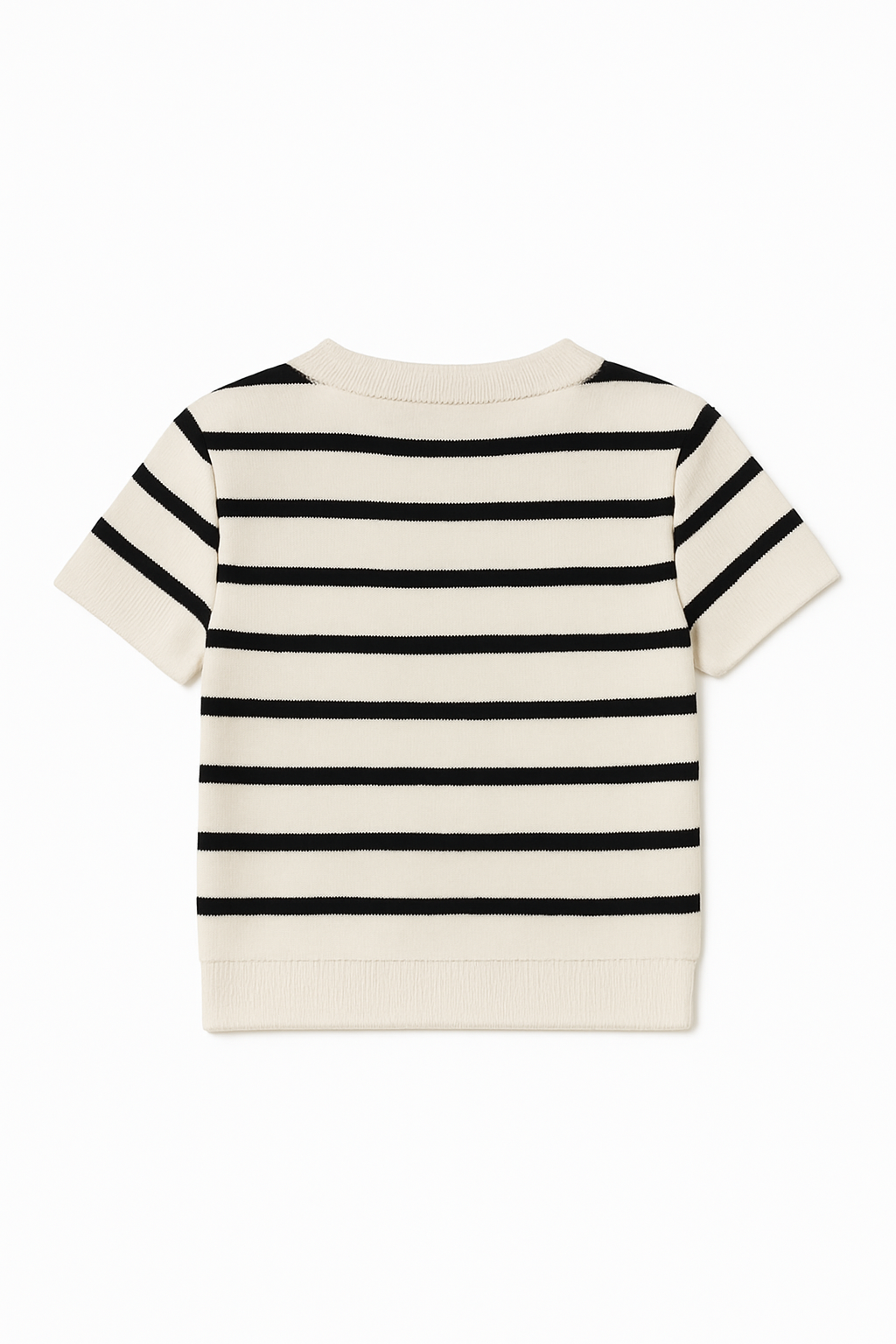 Ribbed Round neck