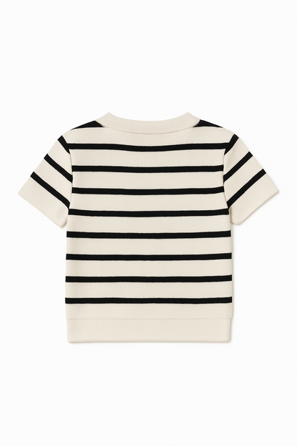 Ribbed Round neck