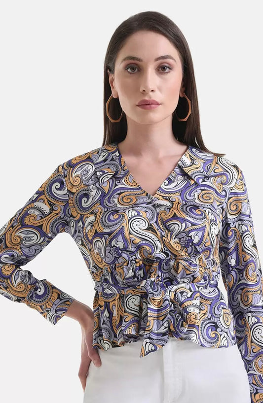 Lavender Satin Top