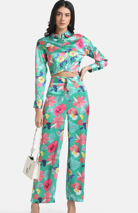 Floral Satin Shirt