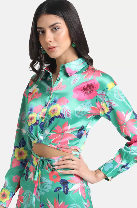 Floral Satin Shirt