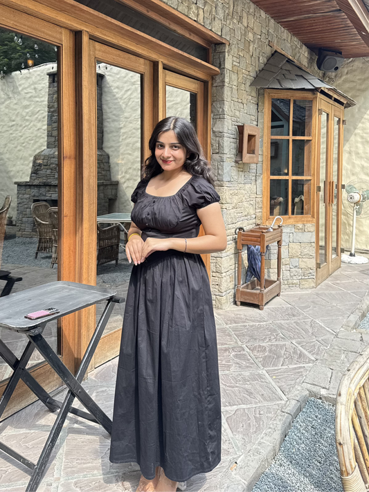 black corset dress 
