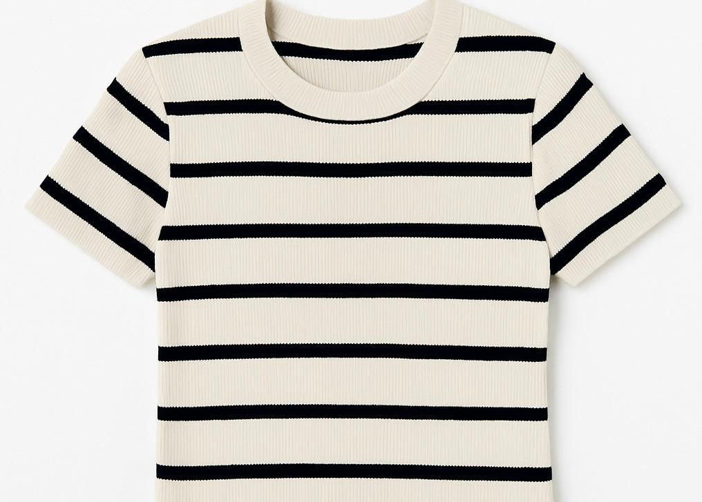 Ribbed Round neck