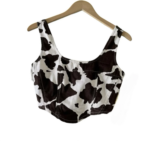 Animal printed CORSET TOP